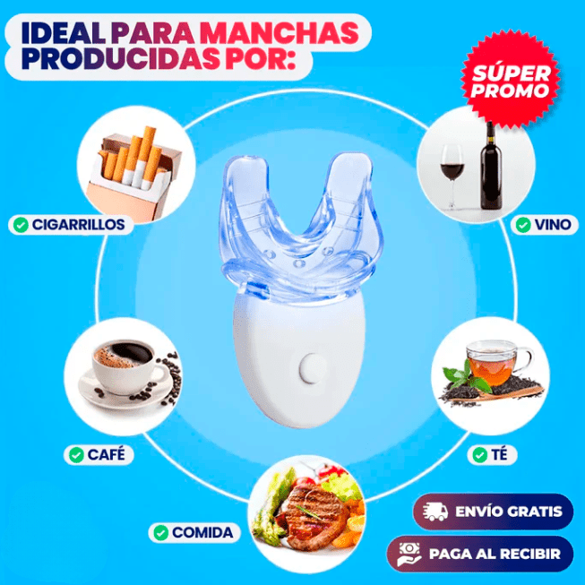 SonrisaBrillante - Kit Blanqueador UV - [PROMOCIÓN DISPONIBLE SOLO HOY]