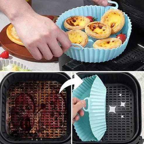 PROMO 6x1 Moldes Antiadherentes de Silicona para Freidora de Aire