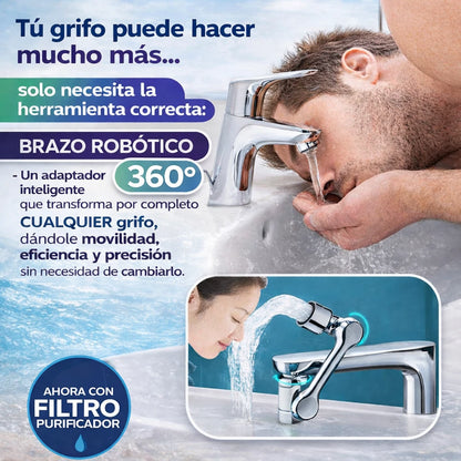 BRAZO ROBÓTICO GIRO 1080° ACERO INOXIDABLE DE VERDAD