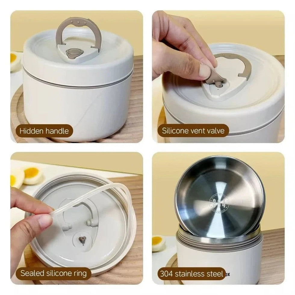 🍱 X4 Portacomidas Térmico y Moderno + 🎁 Ebook Saludable Gratis - 2